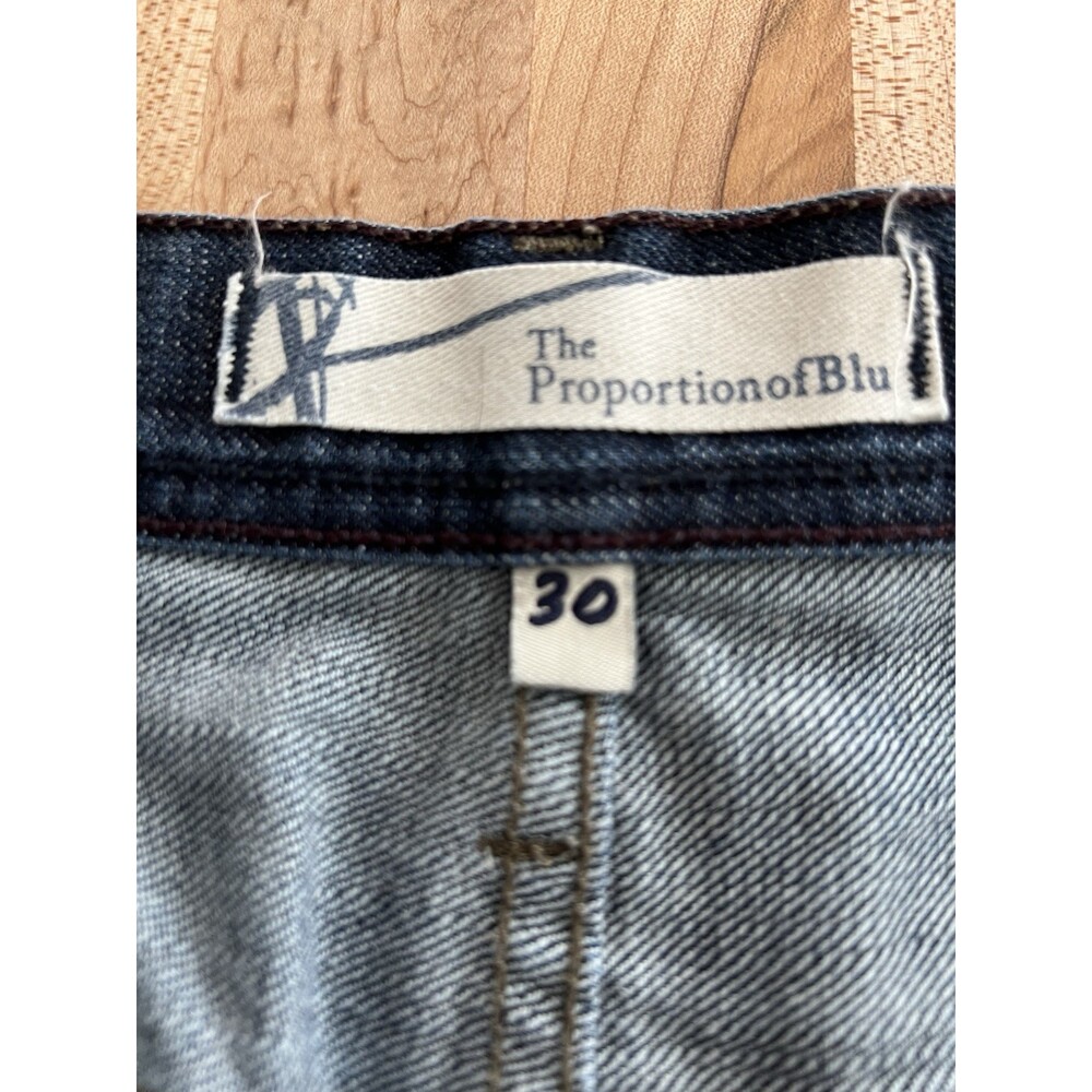 Proportion of Blu Women's Skinny Jeans Anti-Fit Japanese Denim Medium Wash 30 - Picture 5 of 9